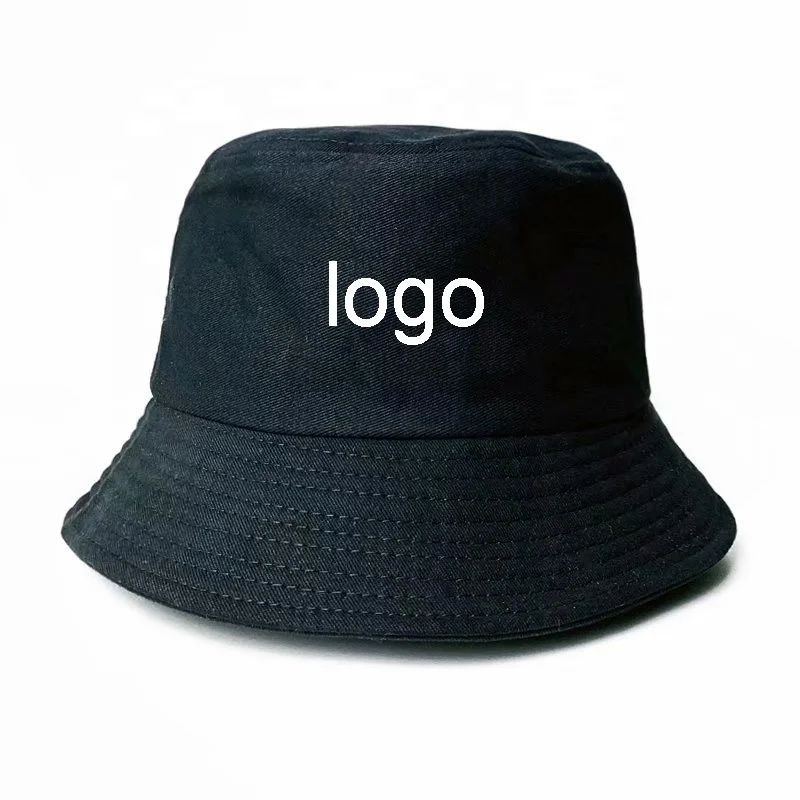 2023 custom Personal Brand Embroidery Logo cotton Bucket Hats with Satin Lined Bucket Hat