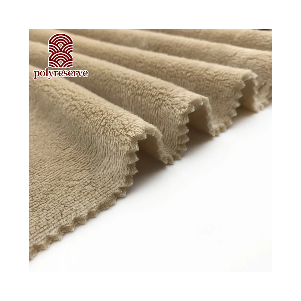 POLYRESERVE Wholesale Single Face Super Soft Velboa Fabric 100% polyester China Manufacturer