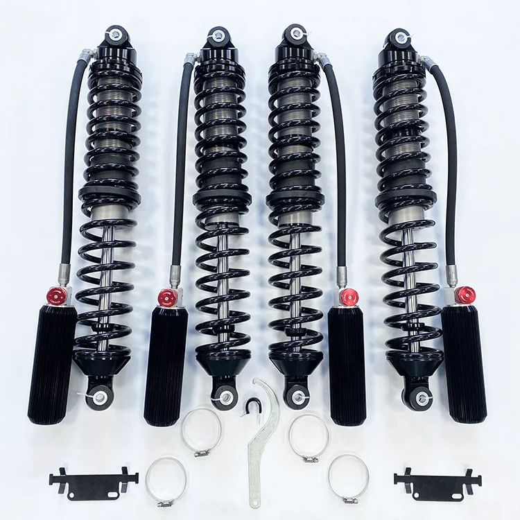 Source factory supply 4x4 off road coilover adjustable lifting 10inch compression adjustable 12stages shock for jeep