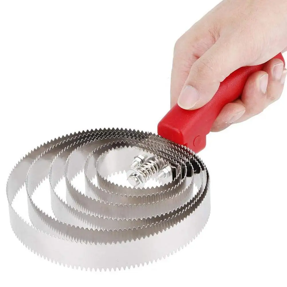6 Rings Horses Serrated Curry Comb sweat scraping anti-itch rake Scraper Cattle scratching teeth pet hair removal Cleaning Brush
