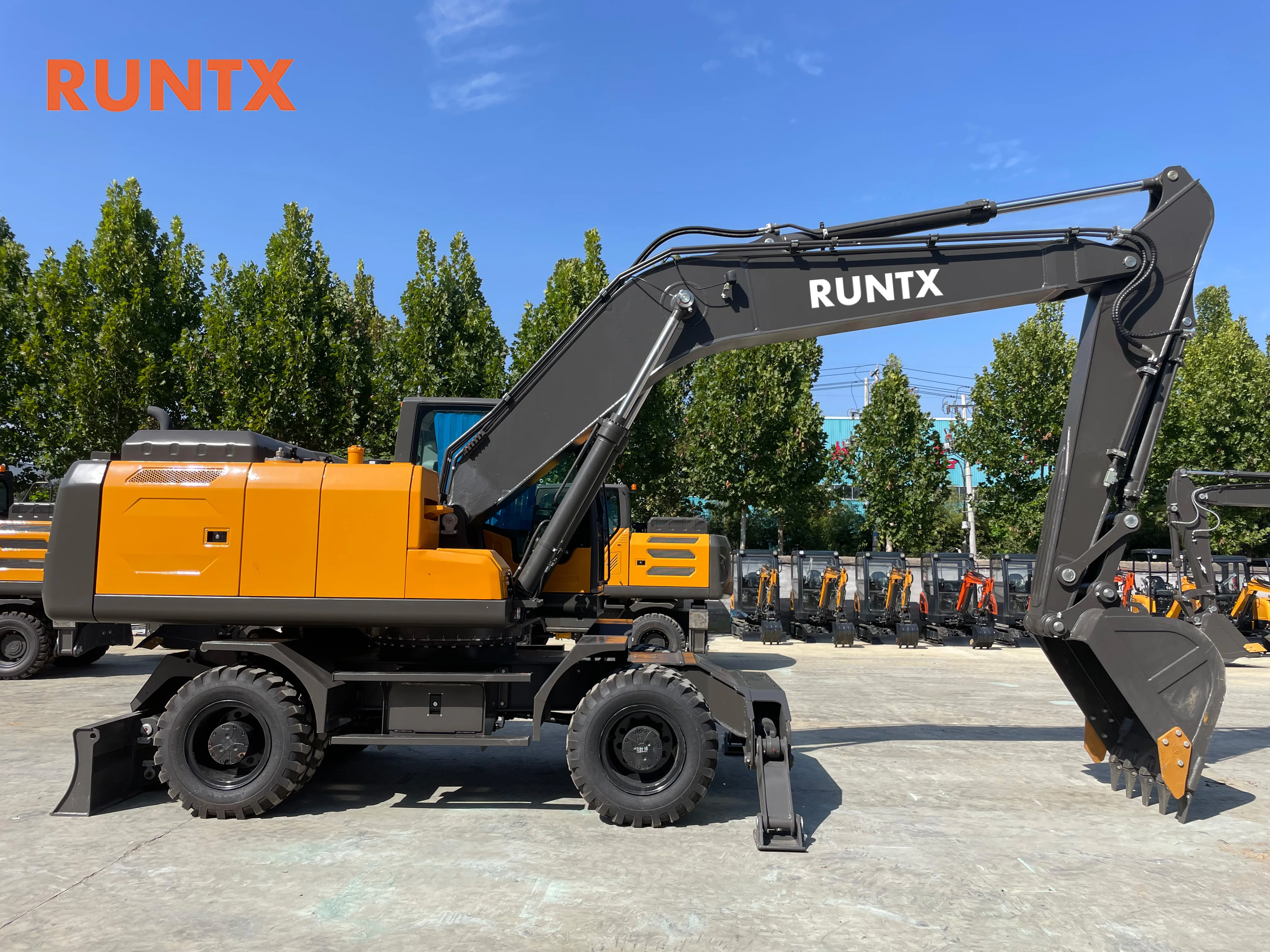 New Wheel Excavator Drive Bucket Digger Large Hydraulic Multifunctional Wheel Excavator For Sale