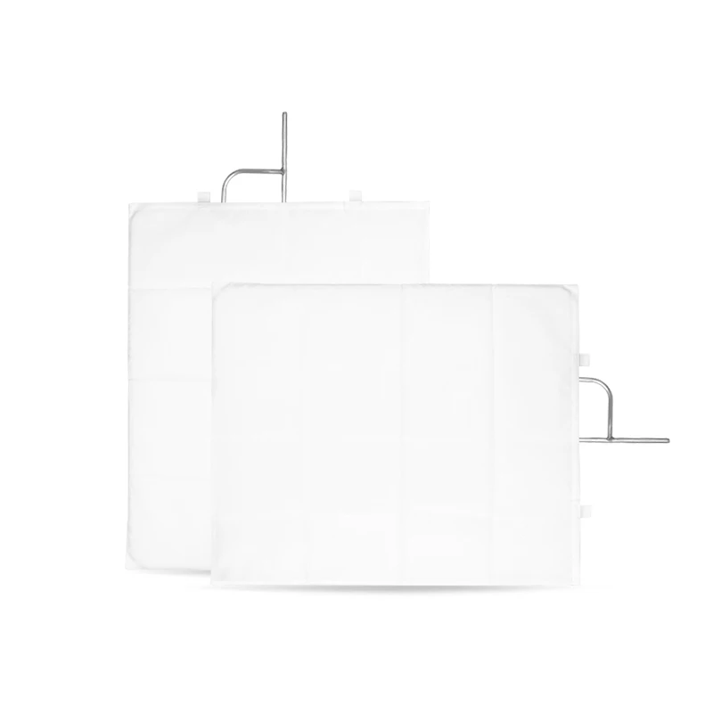 60*75cm Flag Frame with White Soft Cloth Stainless Flag Panel Frame for C stand Photo Studio Video Light