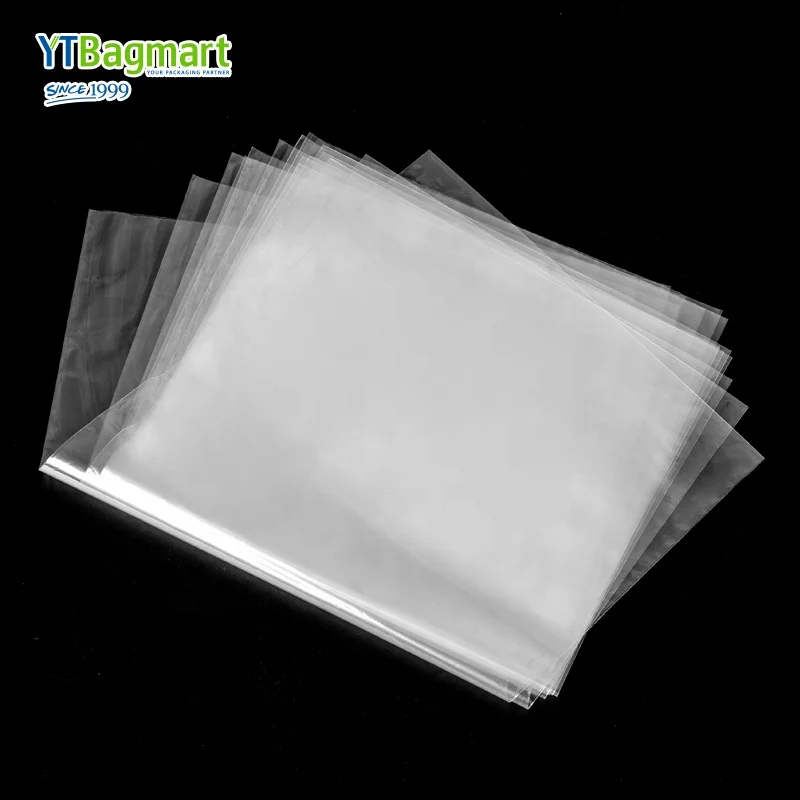OEM Biodegradable Clear Plastic Clothes Packaging Flat Garment Poly Bags