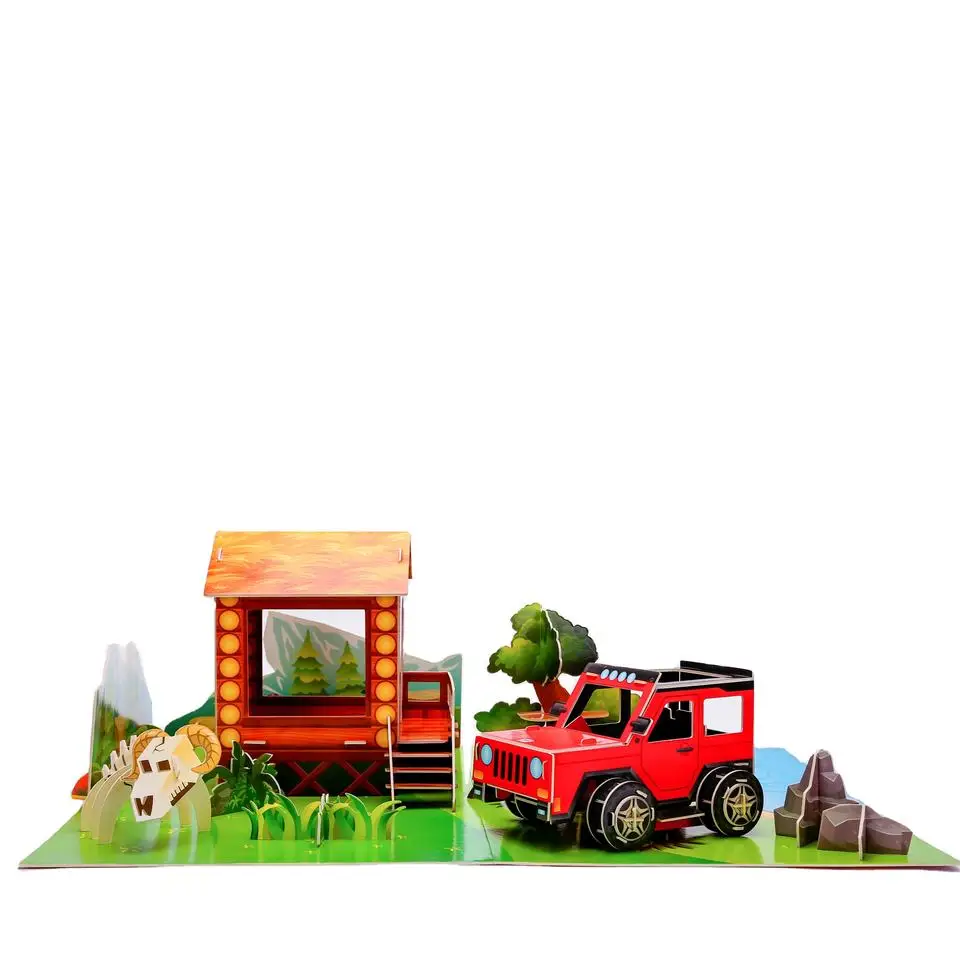 Hot Selling Wood Puzzle children Kids Learning Montessori Educational Toys Wooden 3D Jigsaw Puzzle