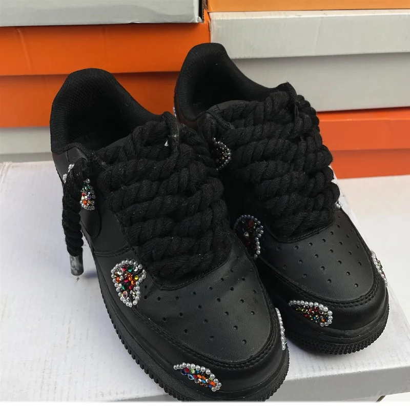 OLIAN High Quality Wholesale 0.8cm / 1cm Cotton And Linen Hemp Rope Round Woven Rope Shoelace TS Travis scotts braid Shoe Laces