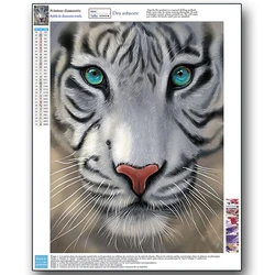 New products wholesale DIY full Square Or Round Drill 5D Diamond Painting Animals Tiger 30*40CM For Living Room Decor
