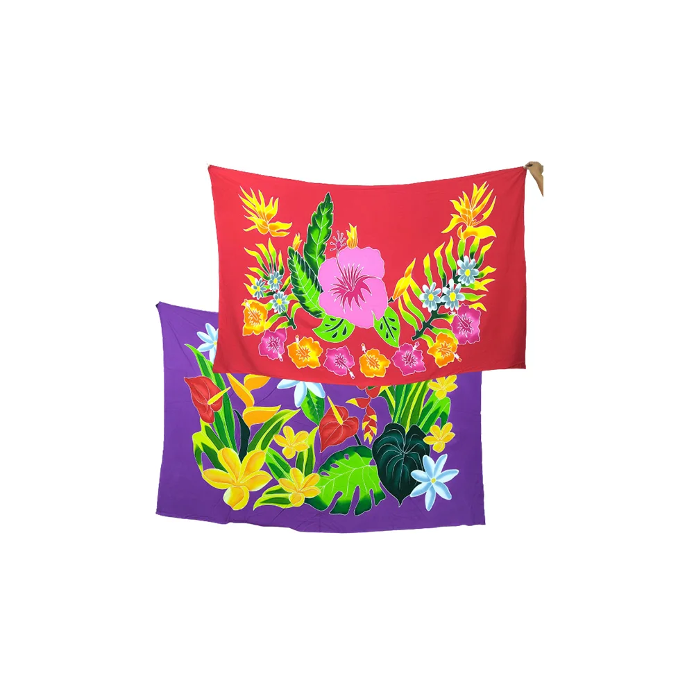 Indonesian Sarong Batik 100% Rayon Material High Quality & Premium Design OEM Support Wholesale Reasonable Price For Women Cloth