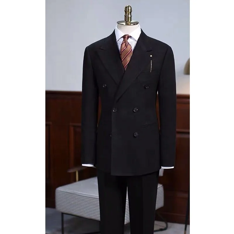 Мужские костюмы ручной работы MTM смокинг для свадебной вечеринки приталенный формальный классический блейзер костюм