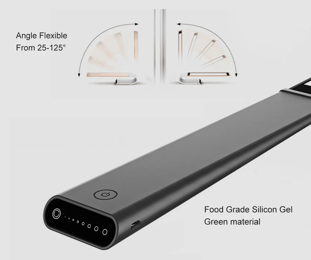 Amazon hot selling touch control table lamp reading rechargeable foldable Factory in stock