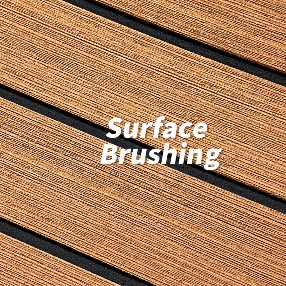 EVA Foam Anti UV Marine Deck Self-Adhesive Synthetic Teak Brushed Outdoor Boat Flooring Yacht Mats