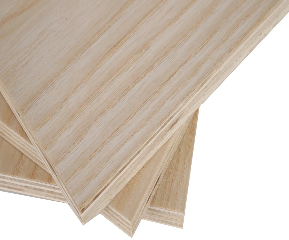 Nature Wood Veneer Plywood Red/White Oak Plywood For Furniture