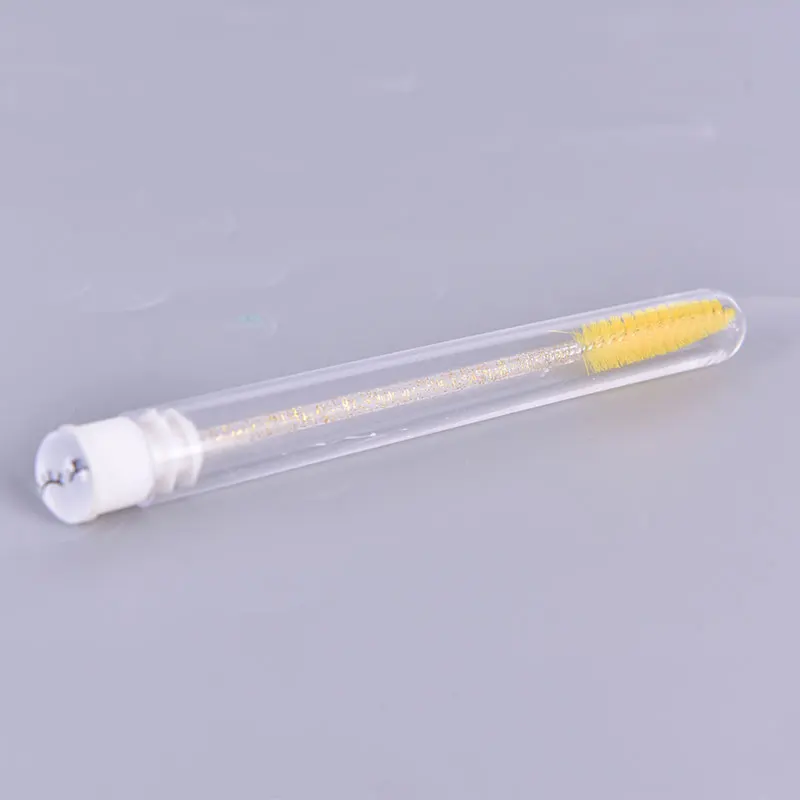 Reusable tube eyelash brush disposable lash wands glitter make up brushes mascara lash wand