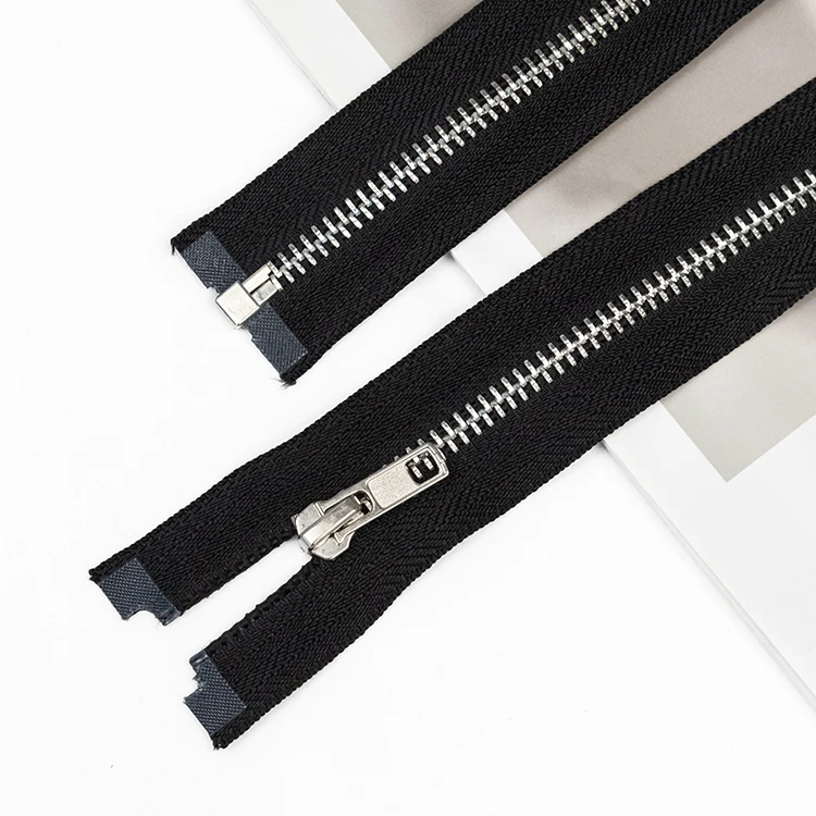 OEM Jacket bag clothing jeans cremallera brass teeth custom zip gold metal zipper Open End zipper long chain zipper