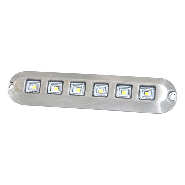 
316L Stainless Steel IP68 6W Step Stair Pathway Submarine Boat Dock Marine LED Underwater Light Bar 