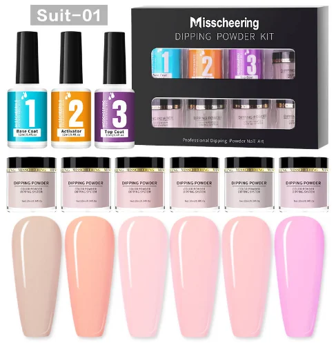 Персональный Diy Nail Art порошок погружения комплект метка частного назначения 265g 36 плоские с оборота разноцветный акриловый жидкостью