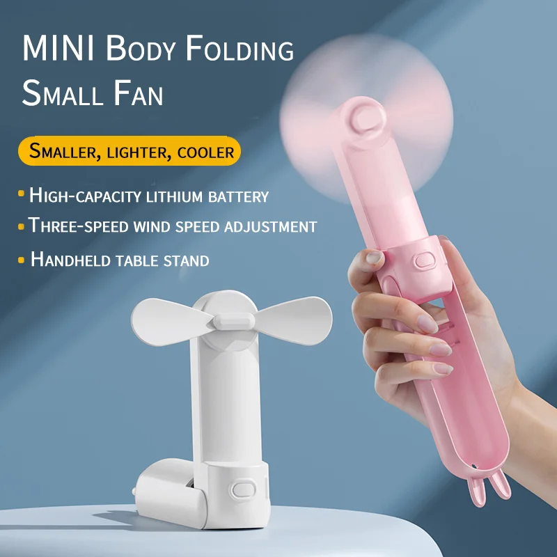 Hand Fan Rechargeable Portable Fan Rechargeable Cute Hand Held Fan