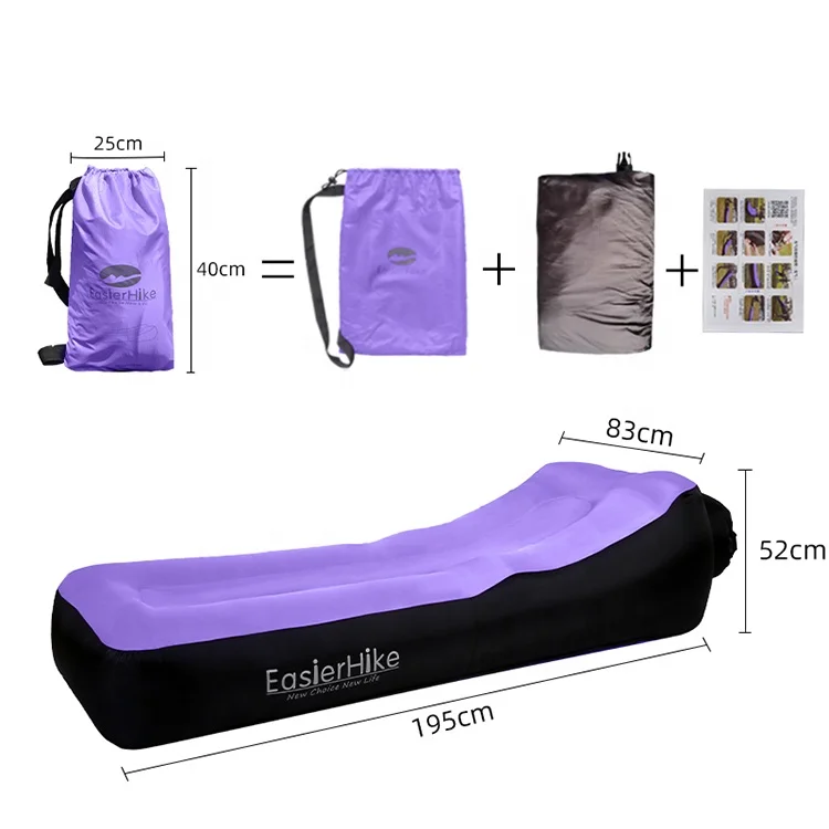 Outdoor Air Sofa Sleeping Bag Beach Lazy Bean Bed Inflatable Lounger