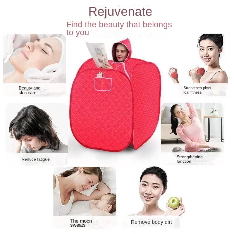 Cheap Women Body Steamer dry steam whole body detoxification sweat room family sauna steam barrel Chinese health care