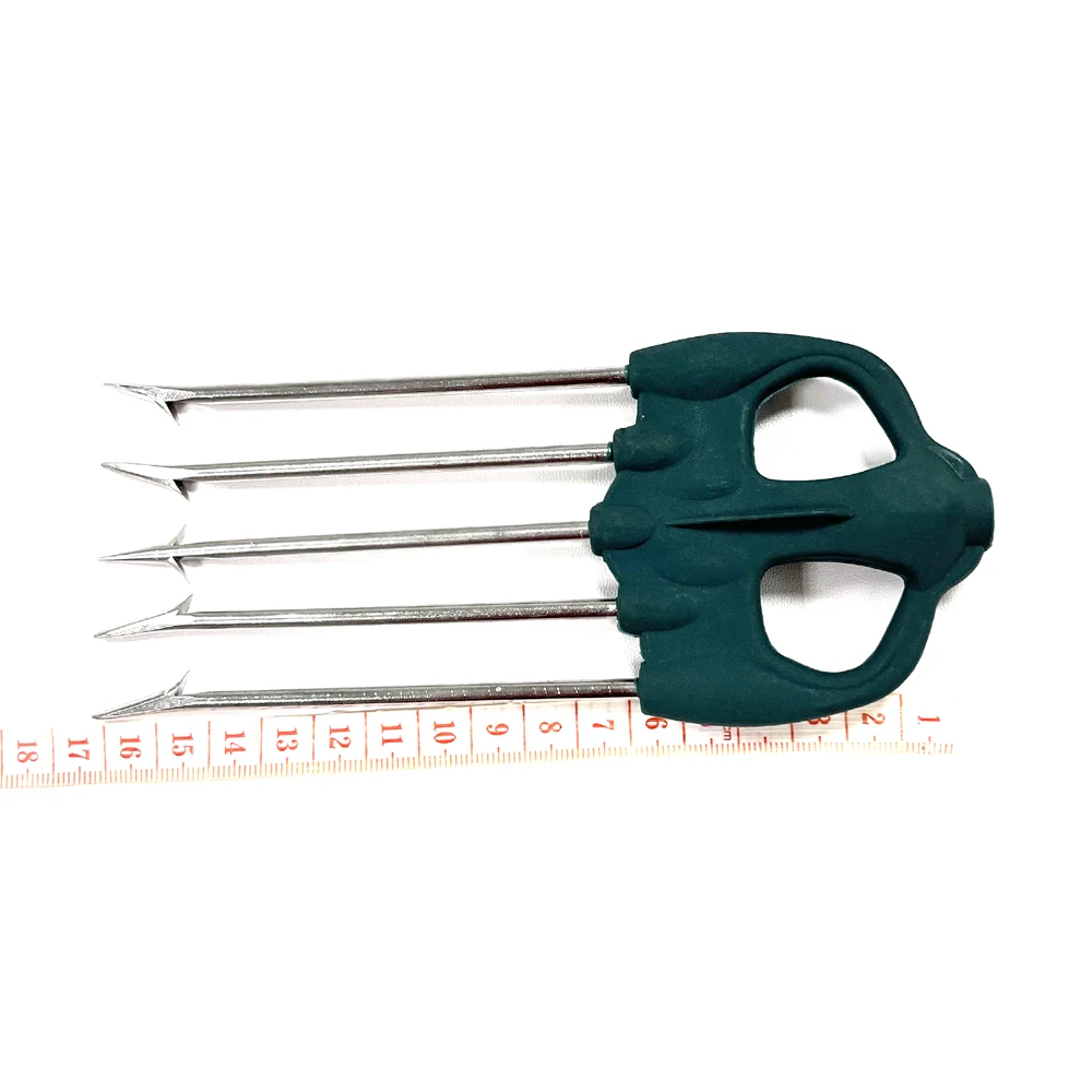 Dia M7 Thread Fishing Fork Stainless Steel Harpoon 3 4 5 Prongs Fishing Spear Portable Round Harpoon Multi-style Tackle Tool