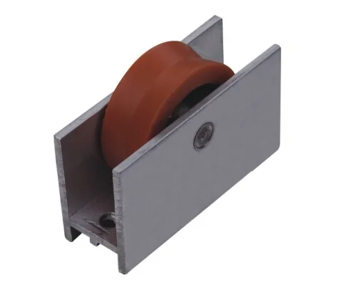 Ball Bearing Plastic Roller U Groove Aluminum Housing Sliding Single  Pulley for Window and Door (ML-GS001)