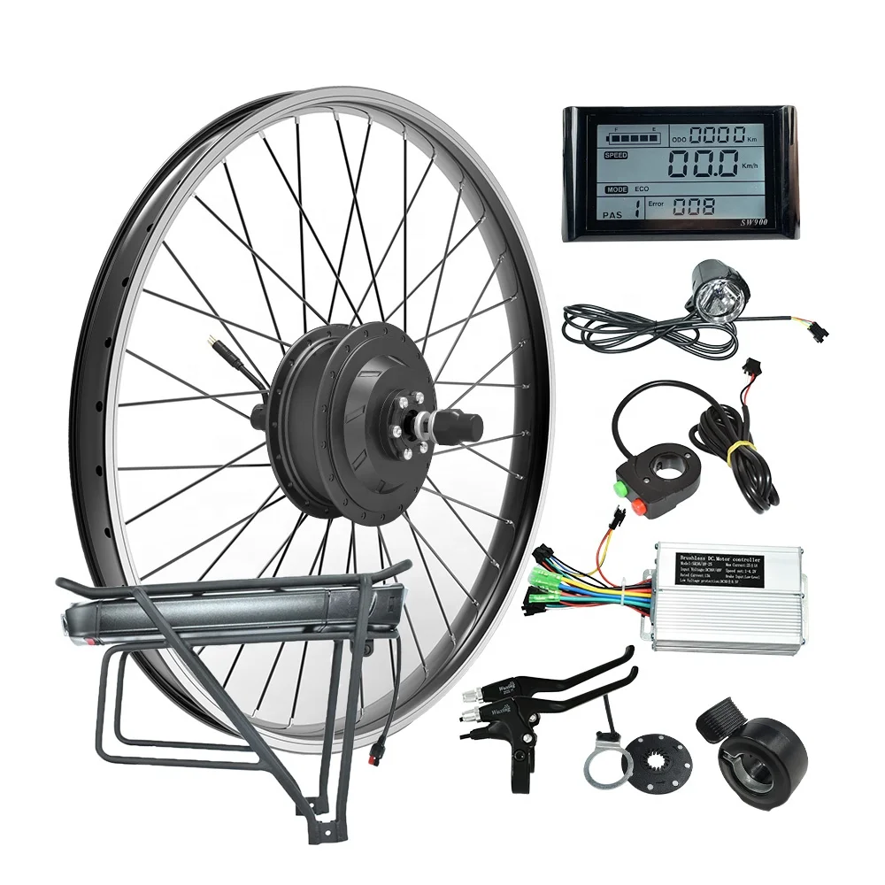 mxus ebike conversion kit bear 500w 48v/500watt hub motor kit hindi e bike 500 watts electric motor hub for 26 inch