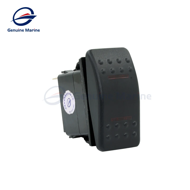 Boat Yacht Car RV Caravan 12V DC IP68 LED Red and Green Light Indicator Waterproof Single Pole Marine Switch