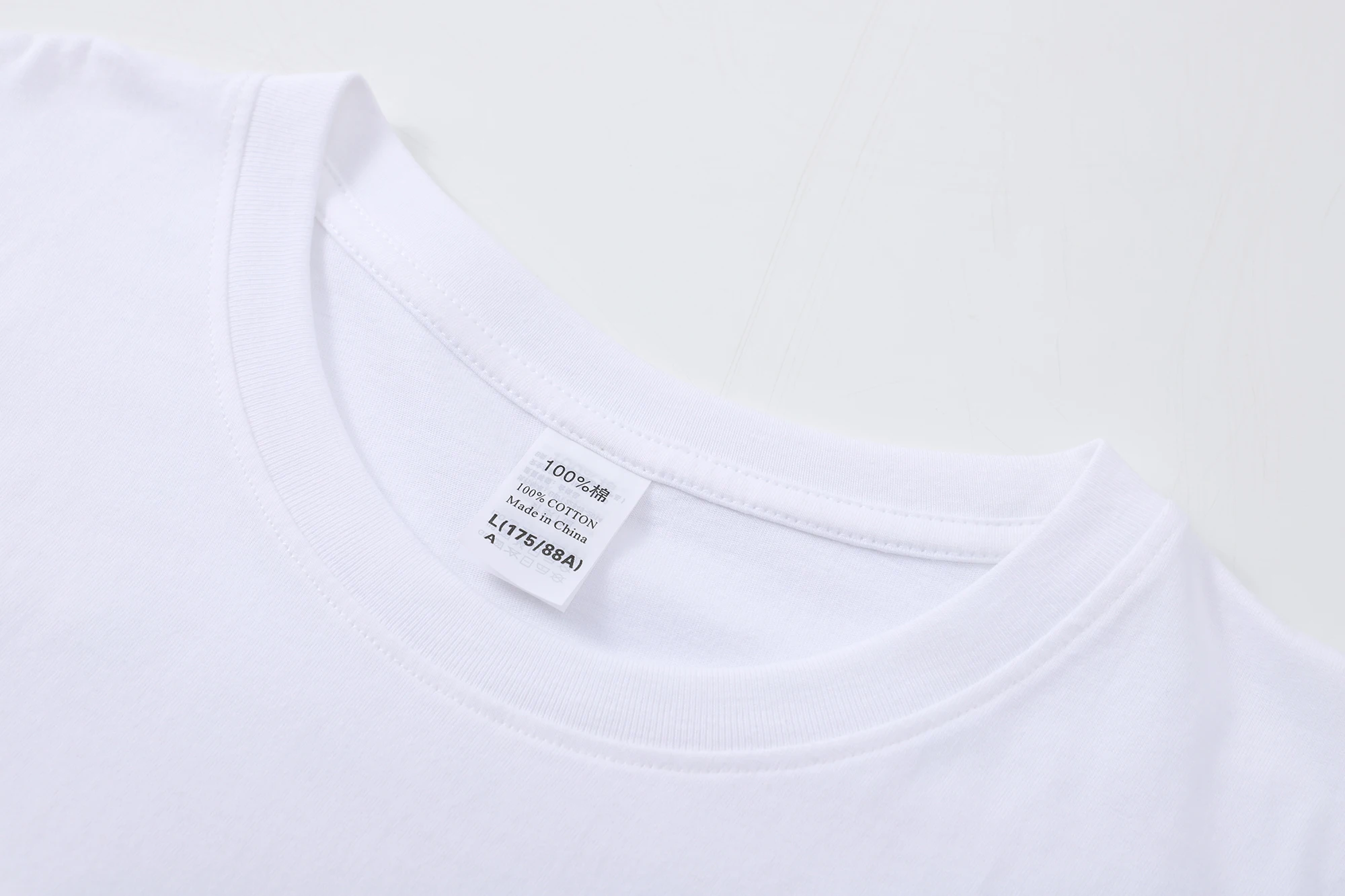 High quality t shirt 180gs 100% cotton plain blank tshirt for men stocked