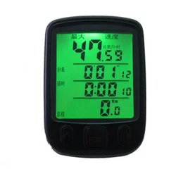 24-function screen computer Shundong SD-563A code meter mountain bike speedometer green luminous