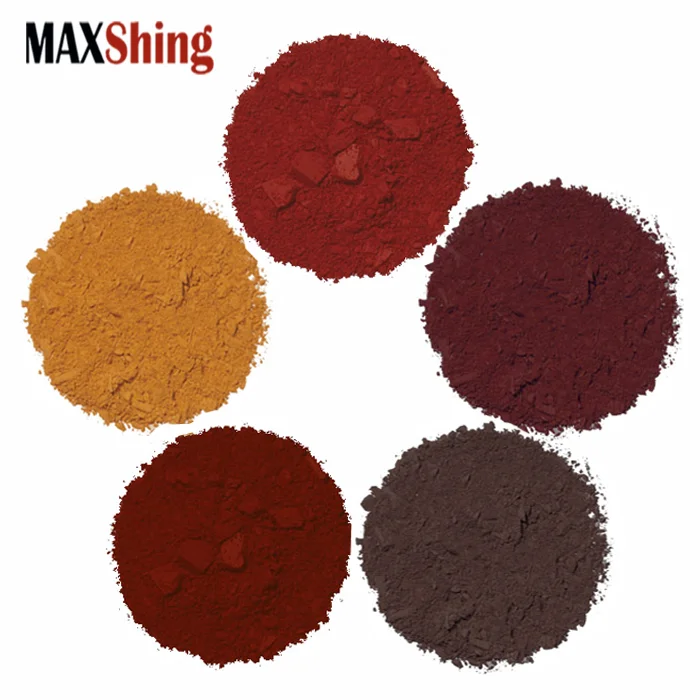 Bulk cosmetic filler matte pigment yellow black red brown iron oxide