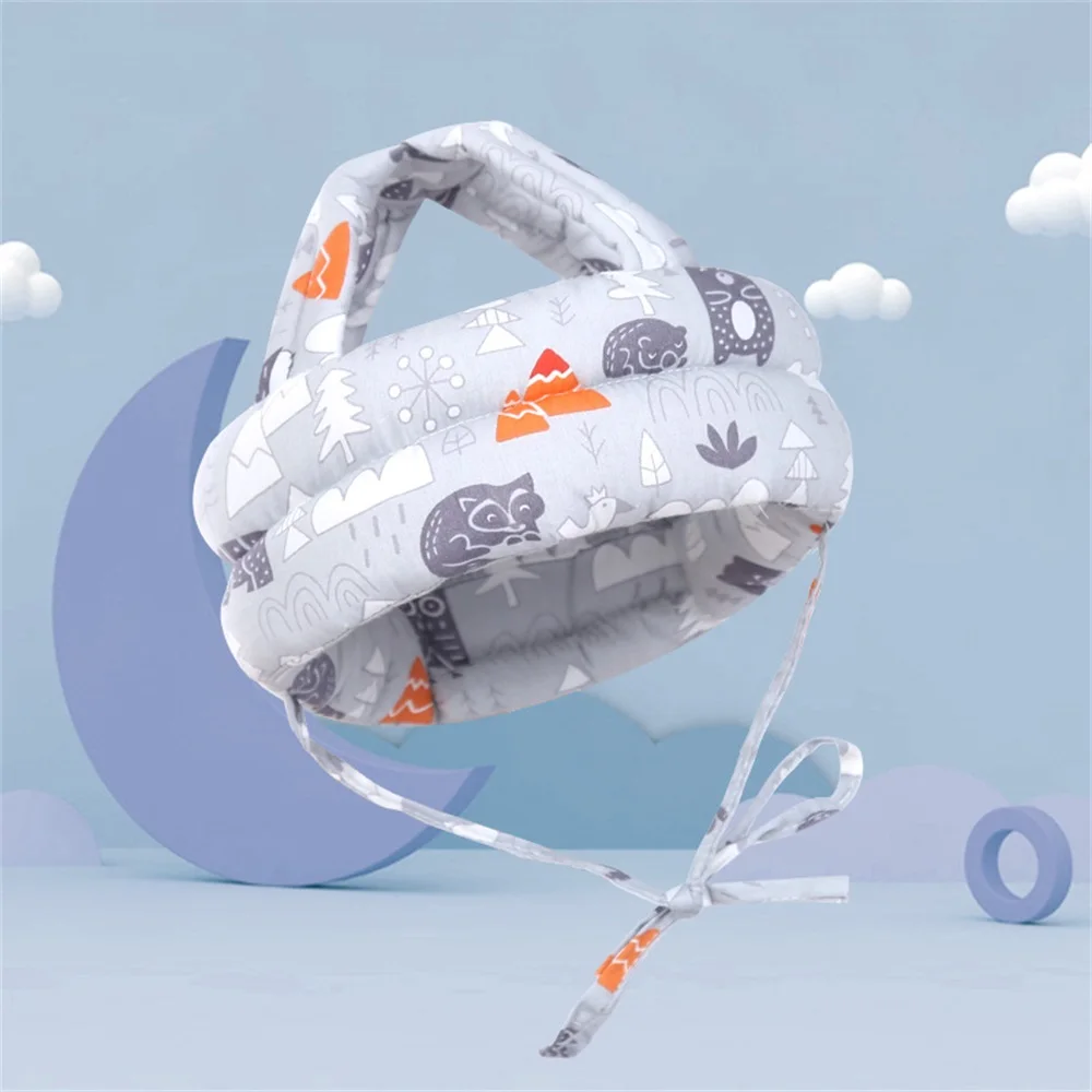 Cartoon design Toddler Head Protector Upgrade Infant Baby Safety Helmet for Crawling Walking