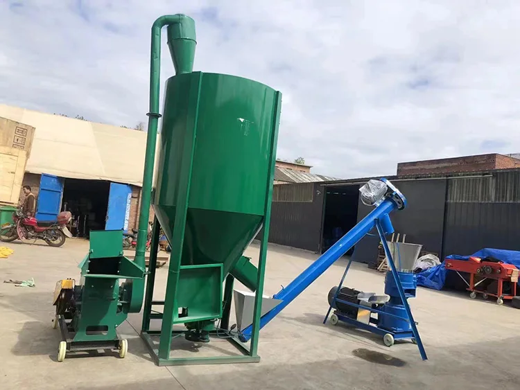 Farm Feed Processing Machine Animal Poultry Chicken Cattle Sheep Pig Feed Making Machine Complete Feed Production Line