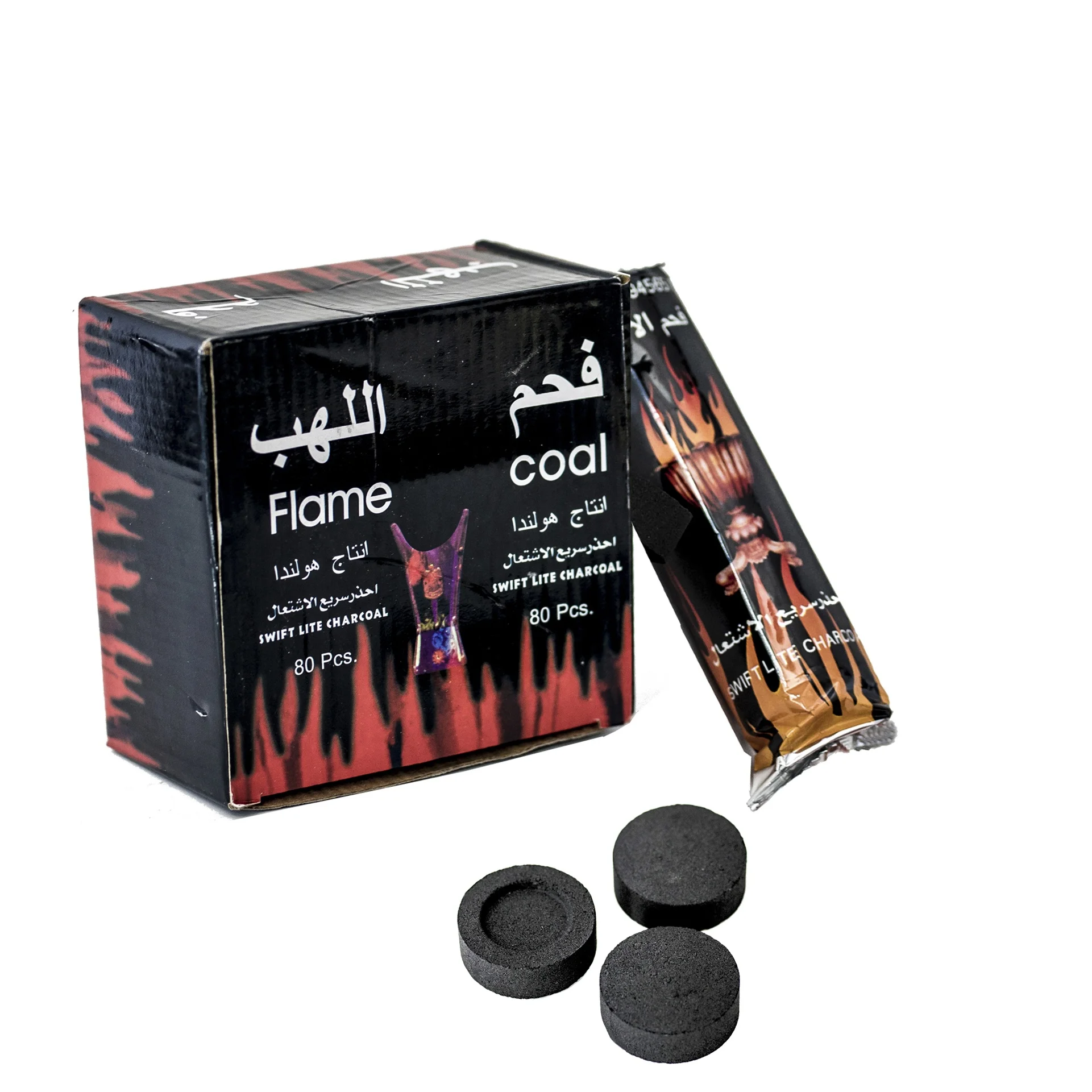 Высококачественный уголь для кальяна с быстрой подсветкой оптом