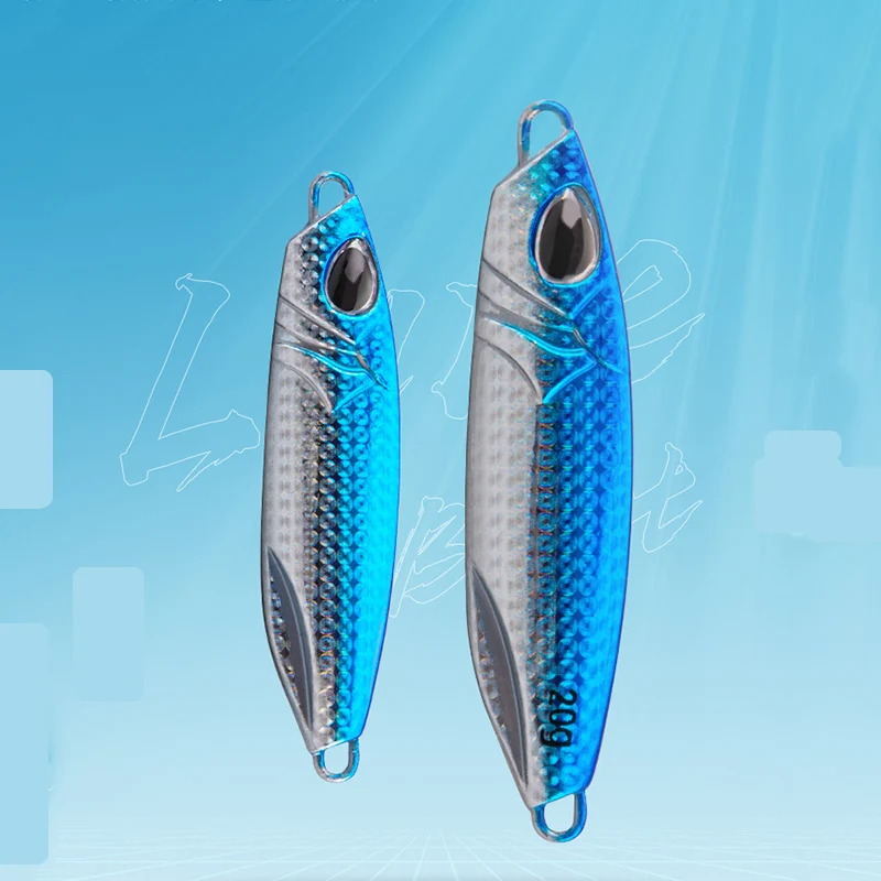 WEIHE 8 Colors 10g 15g 20g 25g 30g 40g Lead Fish Artificial Hard Metal Fishing Lure With 3D Eyes