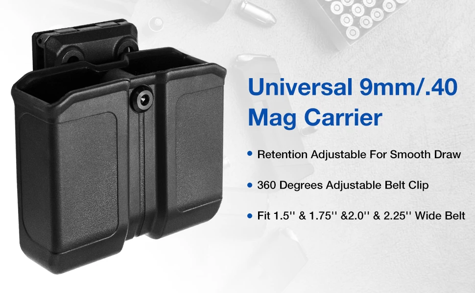 GUNFLOWER Universal Magazine Holster for Double Stack Mags