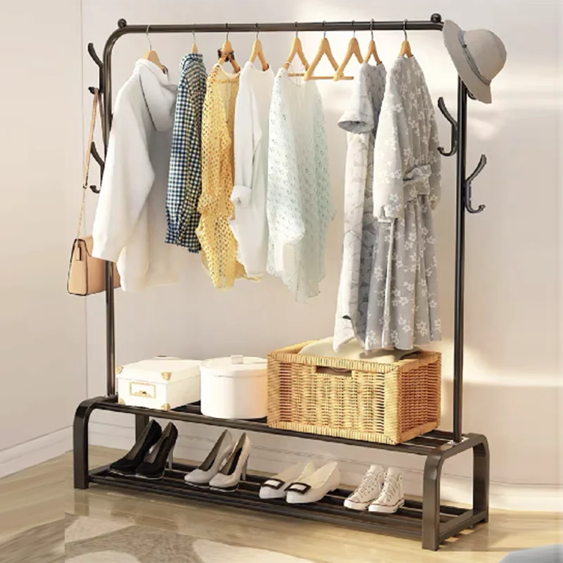 Высококачественная многофункциональная сушилка для одежды, Новое поступление, металлическая рейка, сверхпрочная стойка для одежды, пальто с полкой