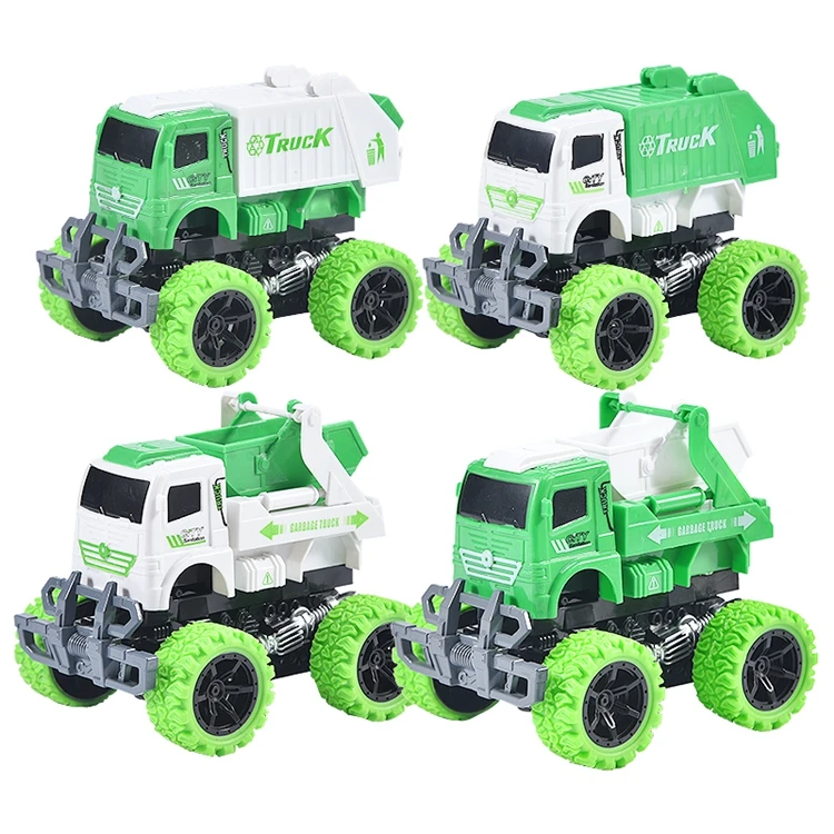 High Quality Custom New Arrival Plastic Free Wheel Truck Toys Kids Mini Construction Truck sliding Engineer Truck Toys