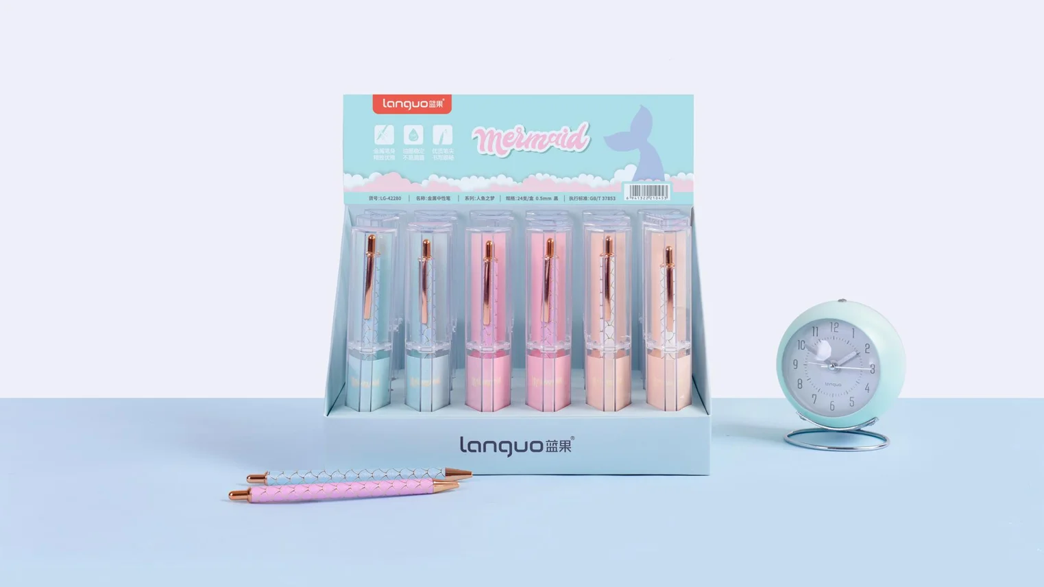 Unique Design Gift Metal Ball Pen Minimalist Style Writing Smooth Black Ballpoint Pens