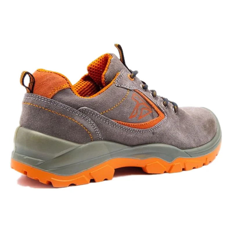 Suede Leather Safety Shoes Anti Puncture Steel Toe Anti Slip Safety Working Shoes