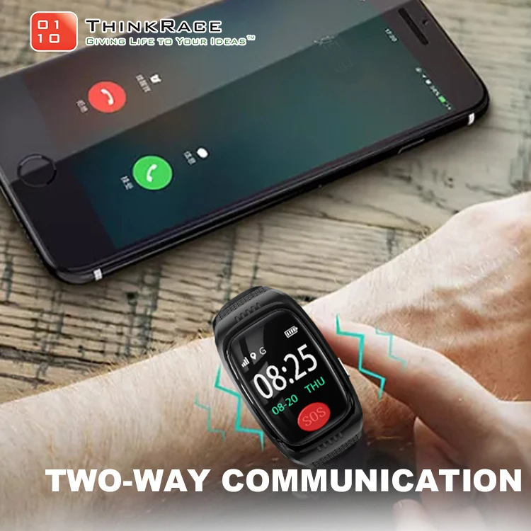 gps tracking tracker heart rate monitor watch for elder with geofencing Mini GPS tracker