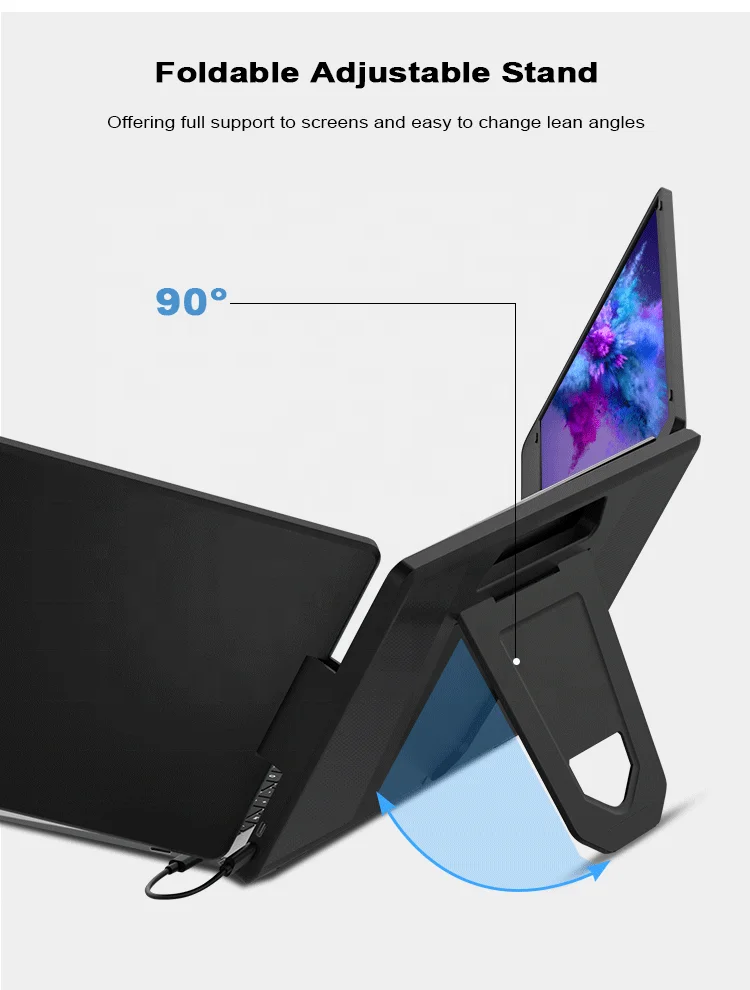 14' dual screen laptop HDR triple portable monitor for laptop FHD IPS hdr laptop screen extender portable