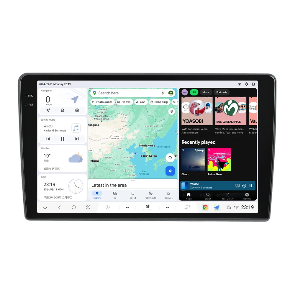 DUDUAUTO Car Radio Multimedia Player Navigation GPS Stereo Autoradio Car-play AUTO For Hyundai H1 Grand Starex 2007 - 2015