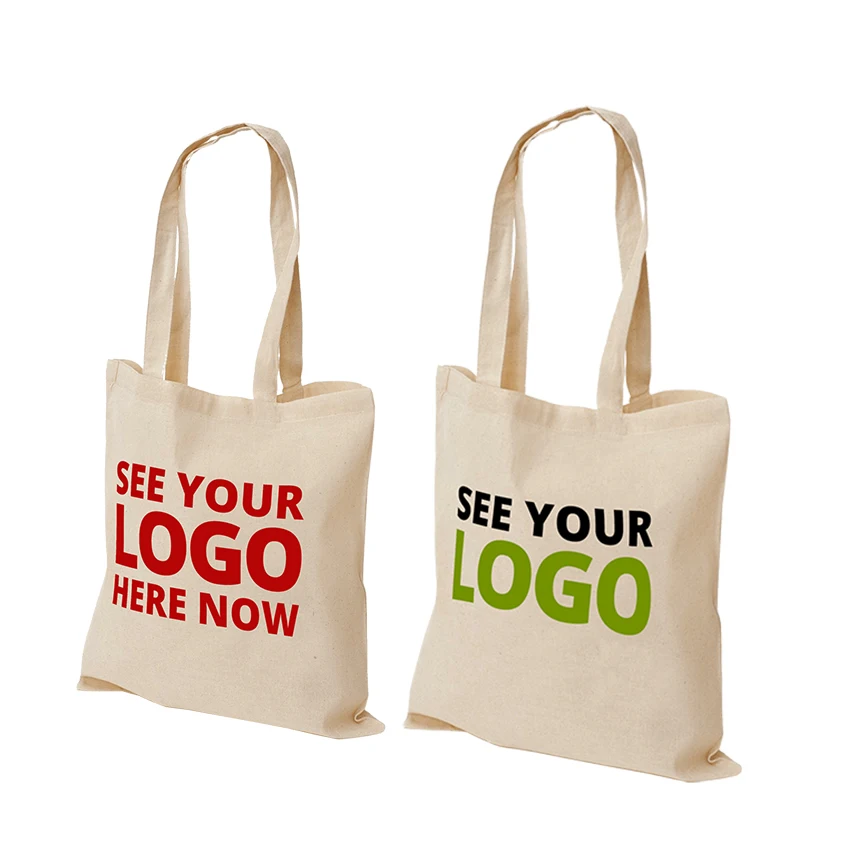 Хлопковая сумка с напечатанным рекламным логотипом
