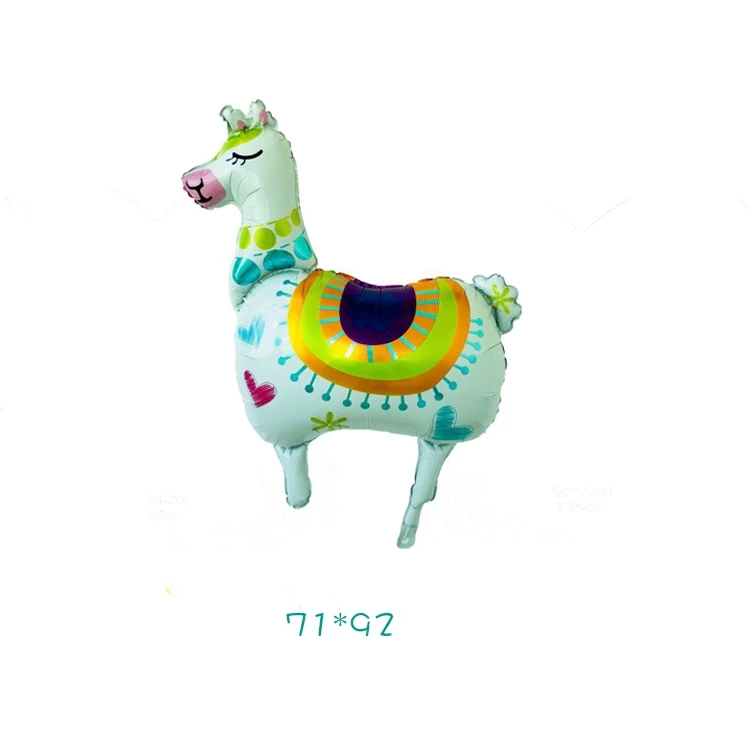 Latest Design Alpaca Balloon Set Green Foil Balloons For Baby Toy & Party