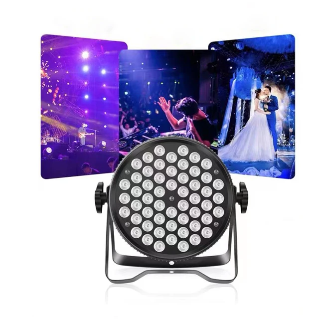 Rgbw Disco Lighting Led Par Can Stage Lights Led Bar Dmx Led 54 Par Light for Dj Disco Party Aluminum 90 80 Common Color Box ATG