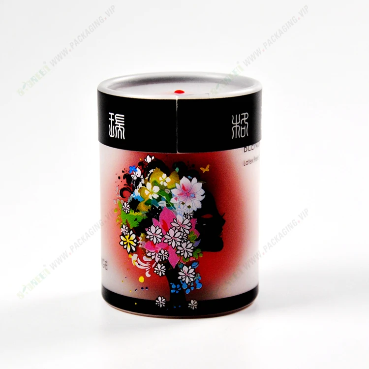 Small Plastic Round Box Packaging 4.5 for makeup sponge