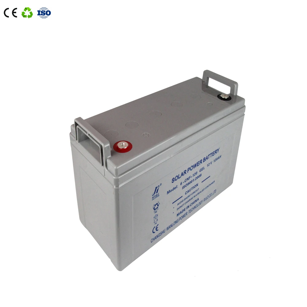 Wanlong Power lead carbon battery 12V 120ah deep cycle maintenance free type lead acid solar storage battery