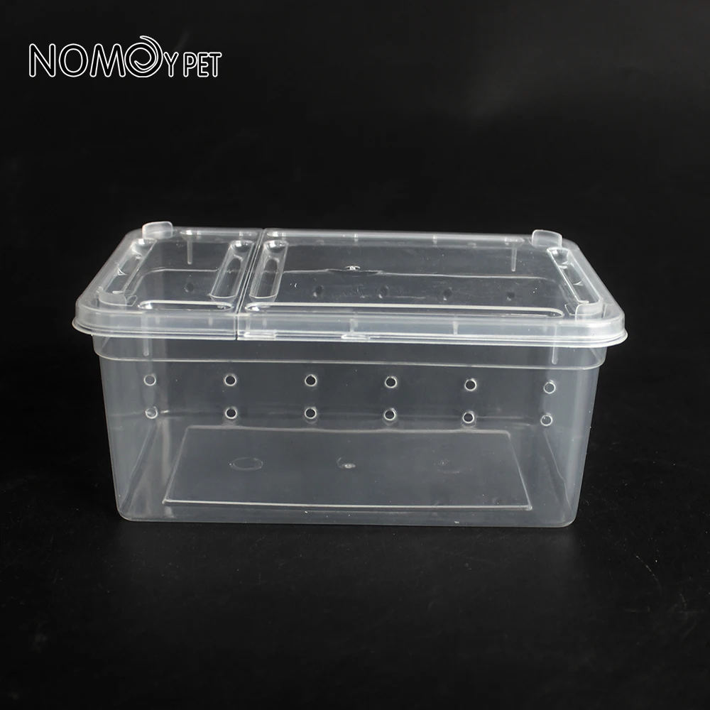 NOMOYPET small H3 transparent plastic reptile breeding box transport box for gecko snake spider