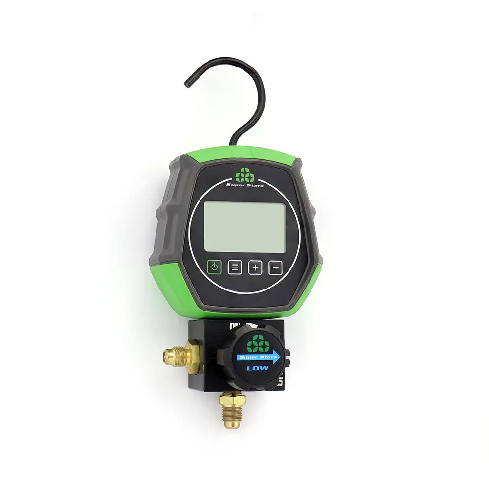 SUPER STARTS ST-B168D Digital Single Meter for R22 R404A R407C R410A Refrigerant Pressure Gauges for Air Conditioner Parts