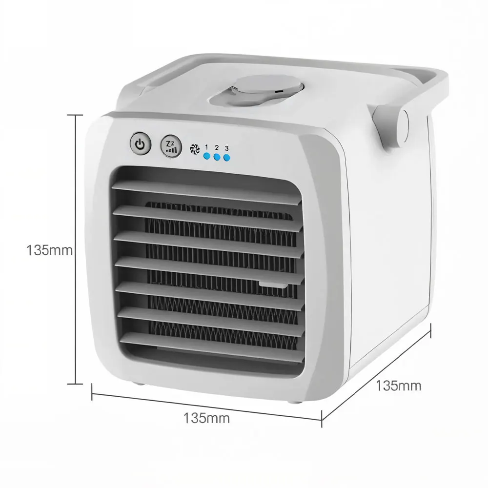 Portable Air Conditioner Fan with Handle Adjustable Speed for Office AC Cooler Fan Humidifying Electric Air Cooling Table Fan