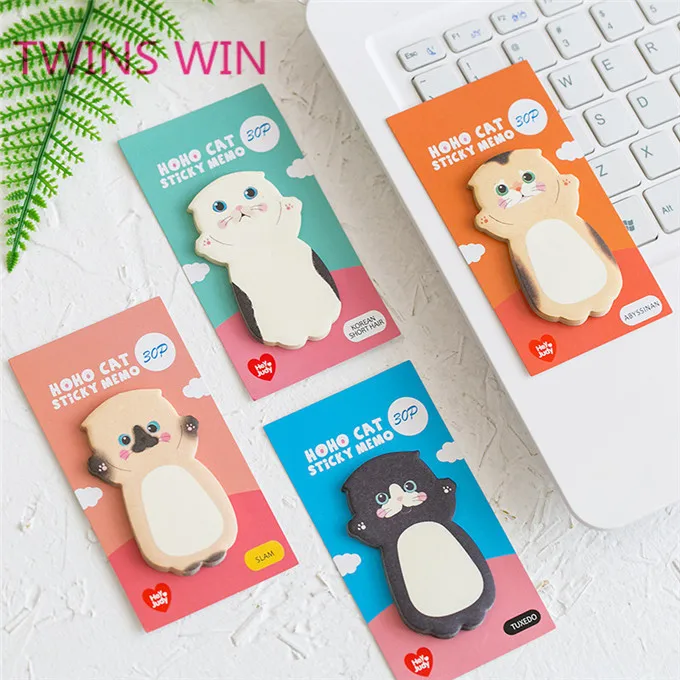 Buy Small Quantity Office School Supplies cute animal shaped colored paper sticky notes memo pads recycled paper notepad 1289